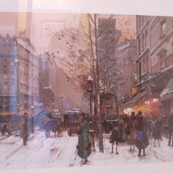 Antq/Vtg(1854-1941 era)Framed print of Porte Saint-Denis or LaPorte St Martin by - Picture 3 of 8